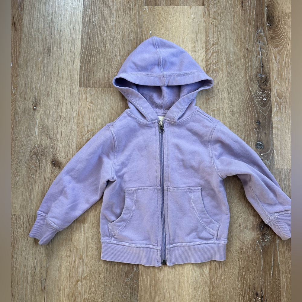 Hanna Andersson Lavender Zip Up Hoodie